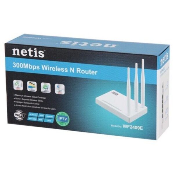 NETIS ROUTER 300MBPS WITH 3 ANTENNAS |WF2409E