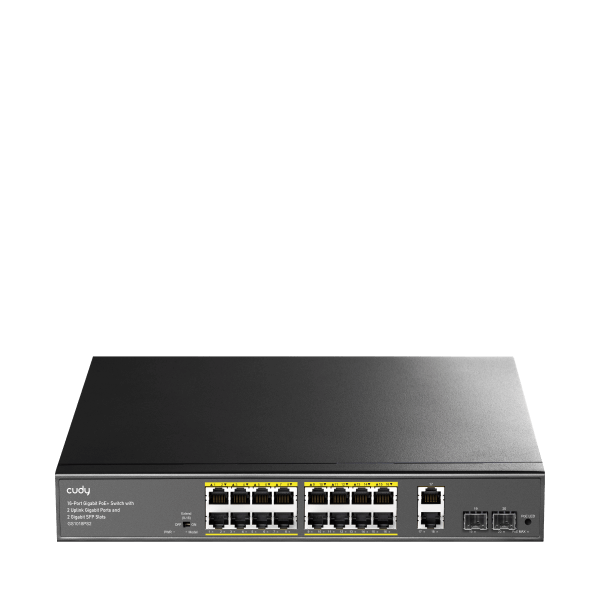 CUDY SWITCH GS1018PS2 16 PORT GIGABIT POE, RACKMOUNT 180W - Image 2