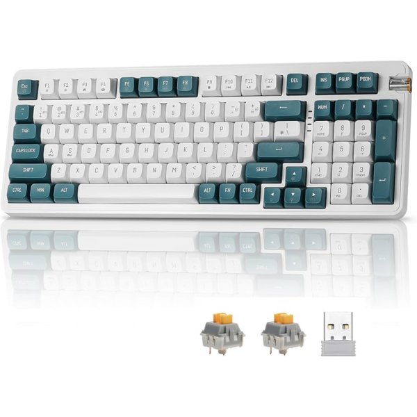 DARKFLASH KEYBOARD WIRELESS MECHANICAL DF98, RGB. - Image 2