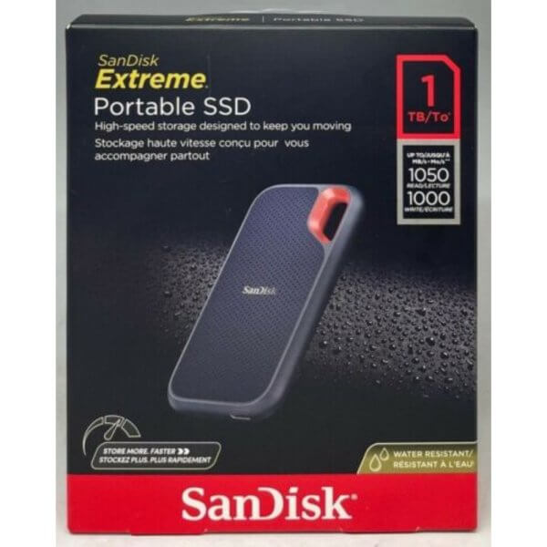 SANDISK SSD DRIVE EXTERNAL EXTREME 1TB .