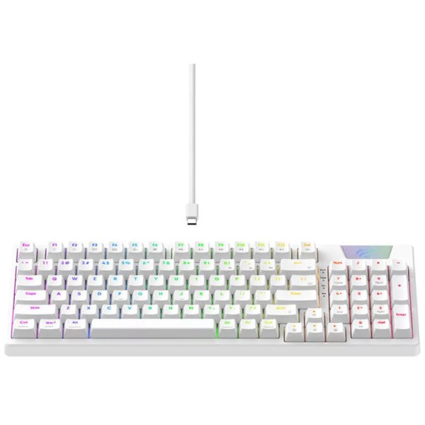 HAVIT KEYBOARD GAMING KB885L, MECHANICAL, RGB BACKLIT, FULL KB, WHITE, USB . - Image 2