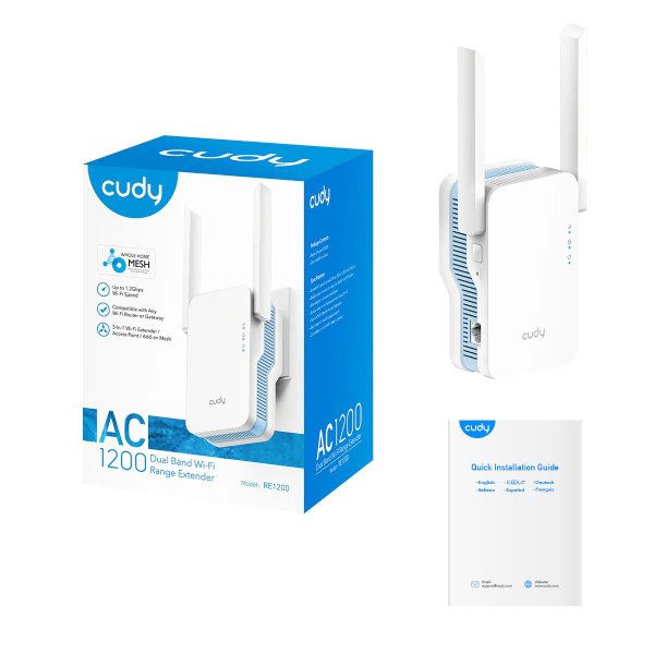 CUDY RANGE EXTENDER RE1200 AC1200.