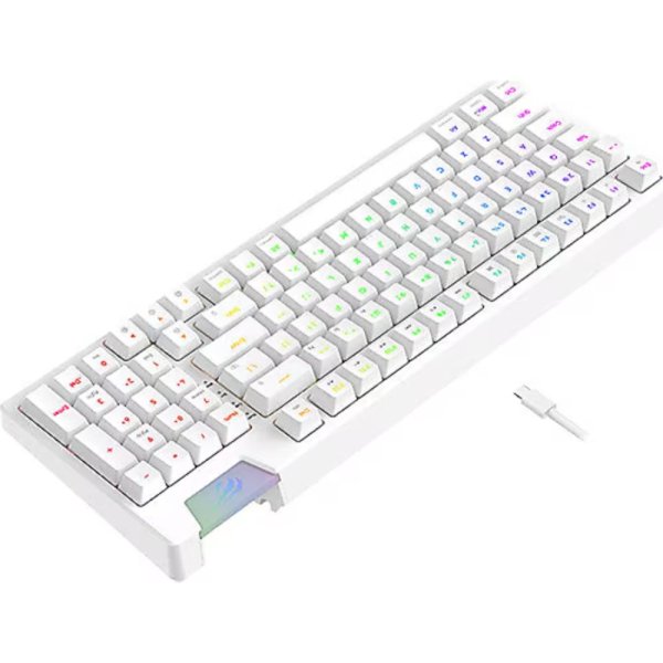 HAVIT KEYBOARD GAMING KB885L, MECHANICAL, RGB BACKLIT, FULL KB, WHITE, USB .