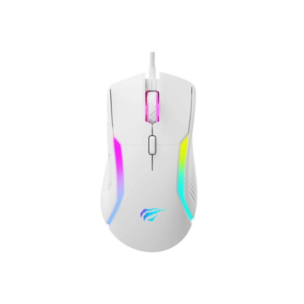 HAVIT MOUSE GAMING MS1033 RGB, 8000DPI, 9 BUTTONS WHITE USB