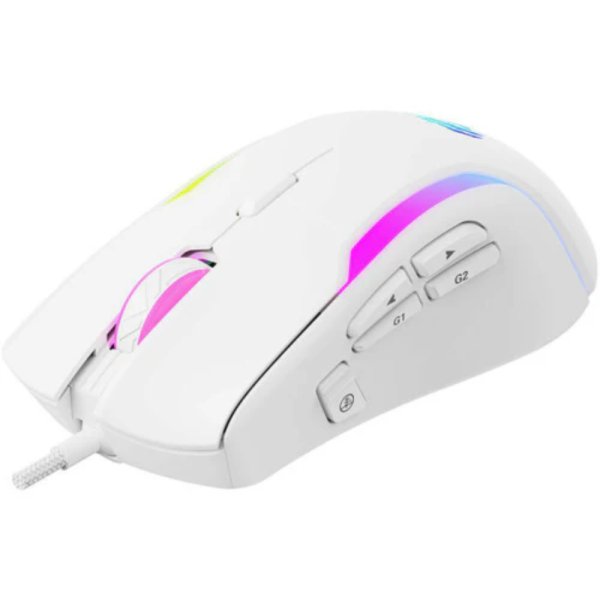 HAVIT MOUSE GAMING MS1033 RGB, 8000DPI, 9 BUTTONS WHITE USB - Image 2