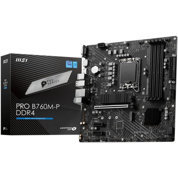 MSI MOTHERBOARD PRO B760M-P LGA 1700 GIGA LAN 7.1 HD AUDIO.