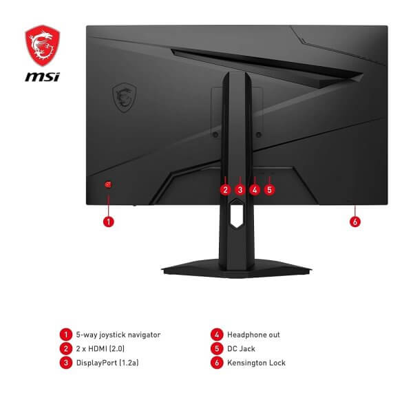 MSI MONITOR GAMING G244F E2 180HZ FRAMLESS 24" - Image 2