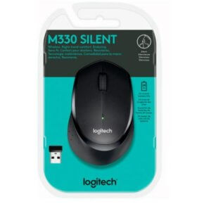 LOGITECH MOUSE WIRELESS M330 ORIGINAL SILENT PLUS BLACK .