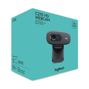 LOGITECH WEBCAM C270 BLACK USB .