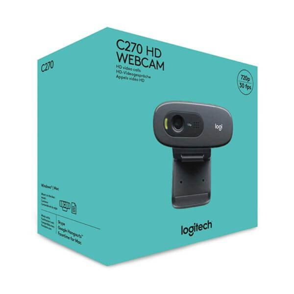 LOGITECH WEBCAM C270 BLACK USB .