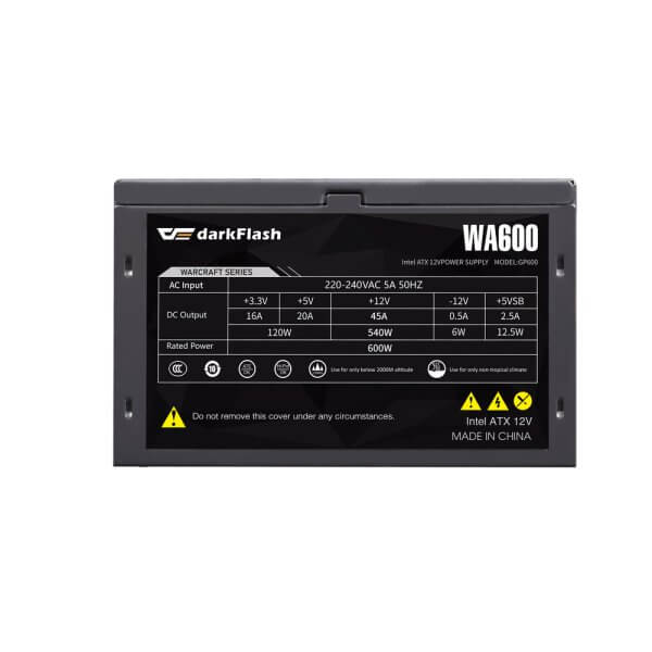 DARKFLASH POWER SUPPLY 600W WARCRAFT SERIES - Image 3