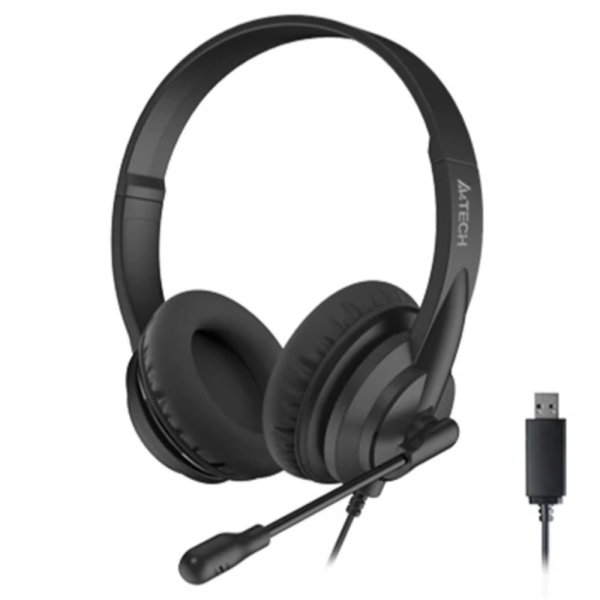 A4-TECH HEADSET (HU-8) W/MICROPHONE - Image 2
