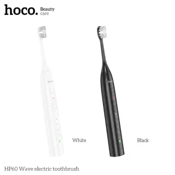 HOCO ELECTRIC TOOTHBRUSH HP60 BLACK / WHITE - Image 2