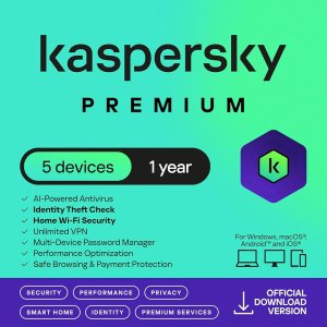 KASPERSKY PREMIUM 5 DEVICES 1 YEAR .