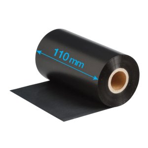 RIKLABEL RIBBON WAX 110MM 300 METER CORE 1 INCH