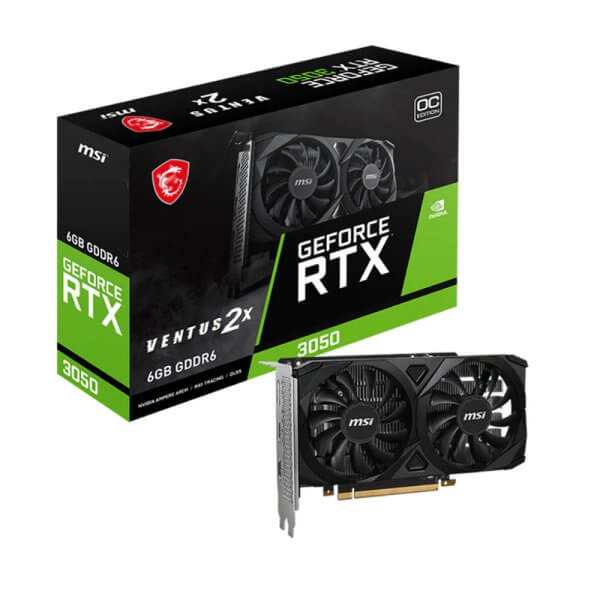 MSI GPU RTX3050 6GB VENTUS 2X OC GDDR6