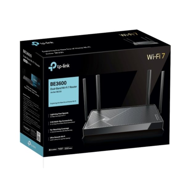 TP-LINK ROUTER ARCHER BE3600 DUAL BAND WIFI 7 4 ANT