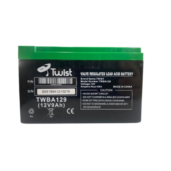 TWIST BATTERY 12V/9A - 2090 GRAM - CHINA - AUGUST 2024 - Image 2