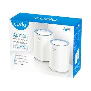 CUDY ROUTER AC1200 DUAL BAND MESH-SYSTEM 2 PACK
