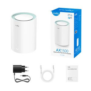 CUDY ROUTER AX1500 DUAL BAND MESH-SYSTEM GIGABIT LAN 1 PACK