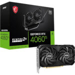 MSI RTX4060TI-8GB GDDR6 VENTUS 2X BLACK OC