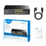 CUDY SWITCH FS1010PG 8 PORT 10/100 POE ,2 UPLINK GIGABIT PORT 120W