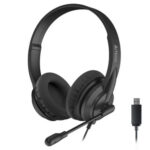 A4-TECH HEADSET (HU-8) W/MICROPHONE - Image 2