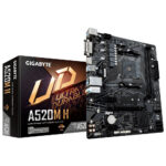 GIGABYTE MOTHERBOARD A520M H.