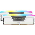 CORSAIR DRAM DDR5 DESKTOP 32GB-5200MHZ VENGEANCE ((RGB-WHITE)) - Image 2