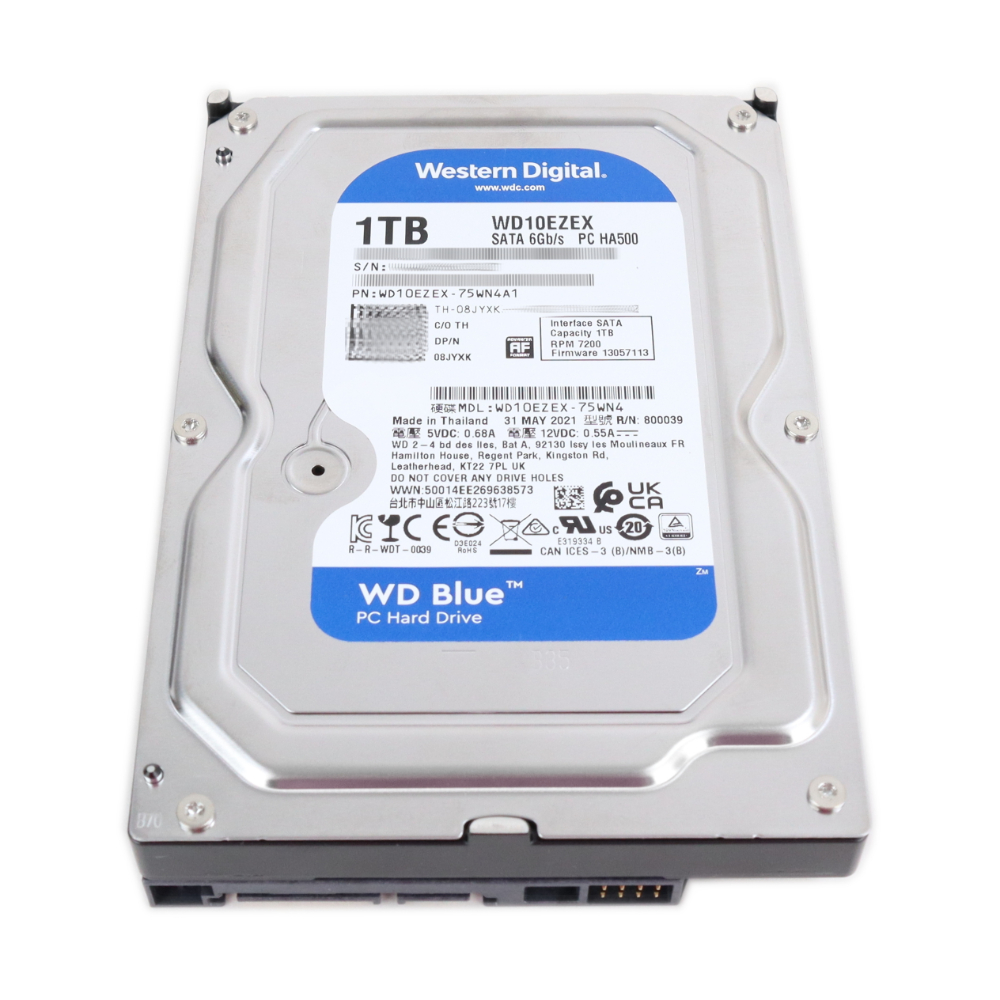 WD10EZEX-01.jpg WD HDD DESKTOP 1TB SATA - Image 1