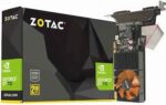 ZOTAC GPU GT710-2GB GDDR3, FAN, HDMI, DVI DUAL LINK, VGA, 3X DISPLAY, 64BIT